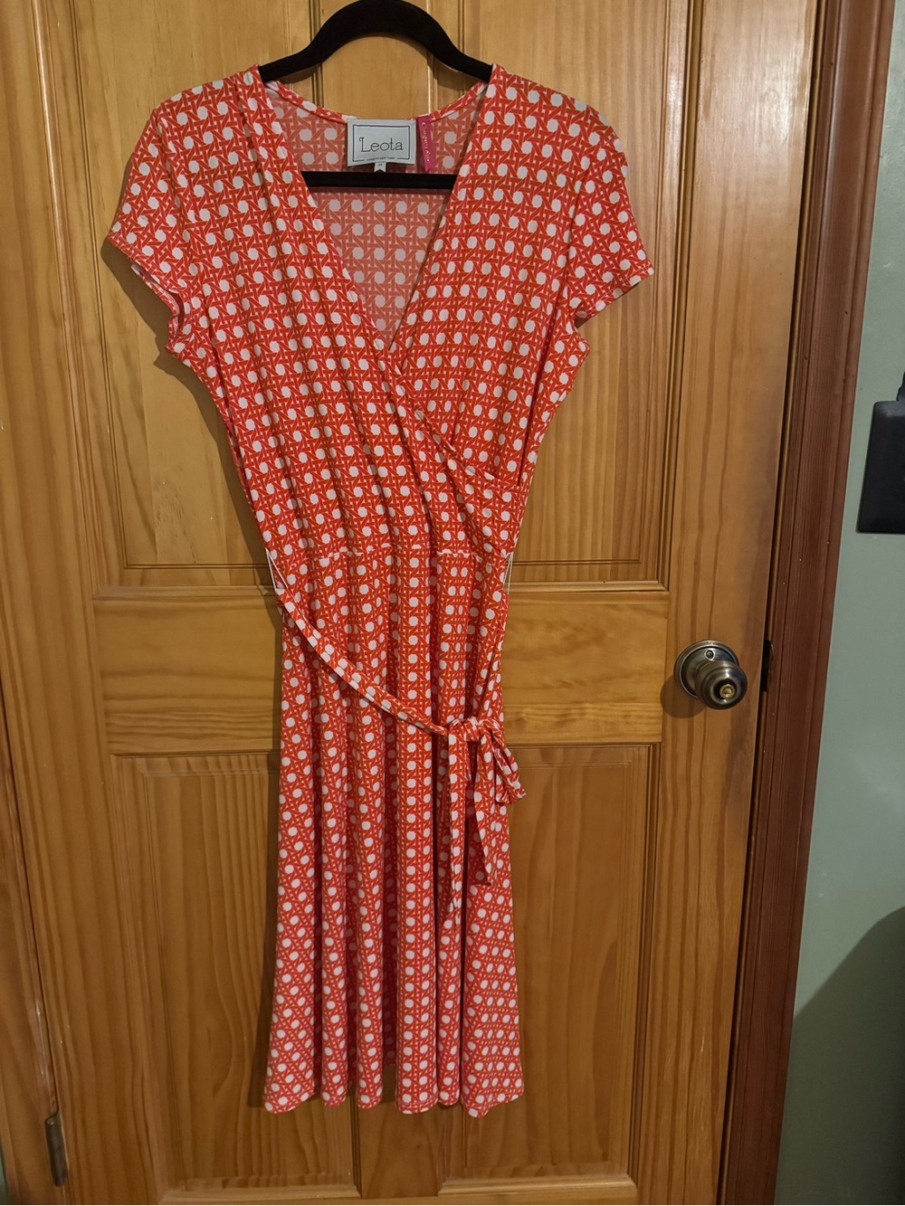 Leota handmade in New York faux wrap dress